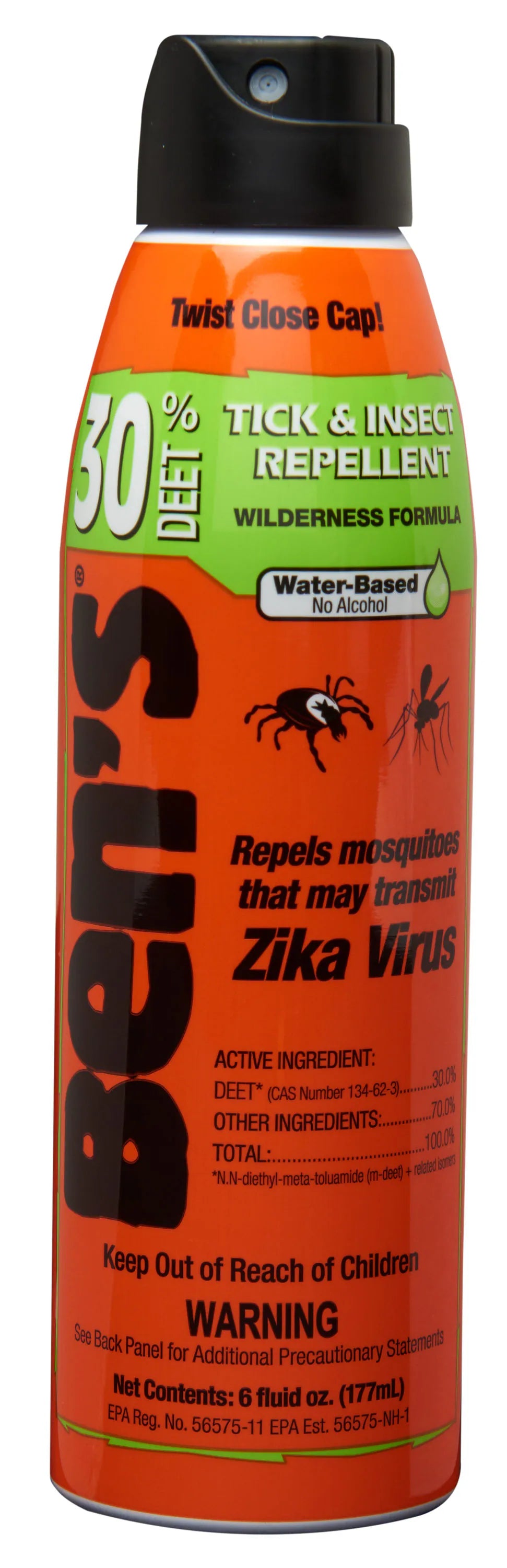 30% Deet 6 Oz. Insect Repellent Aerosol Spray