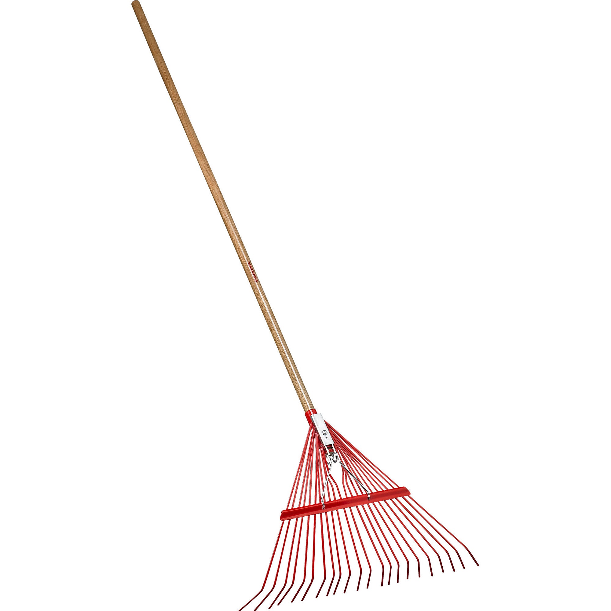 Spring Brace Rake, 24 in. Head, 24 Tines, Hardwood Handle