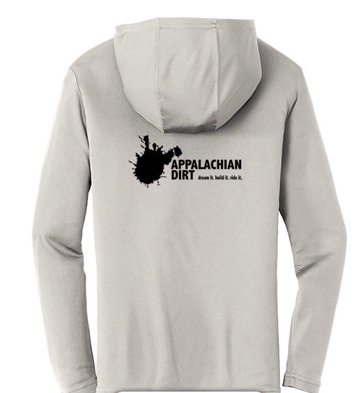 AppDirt Light Grey Hooded Sunshirt