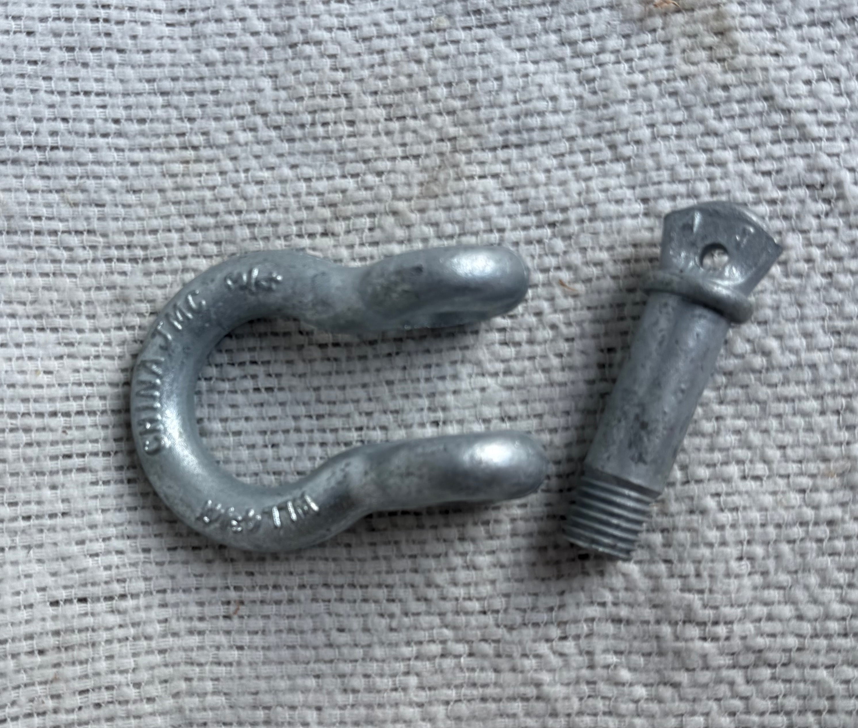 3/4" Galvanized Rigging Clevis w/ Removable Pin