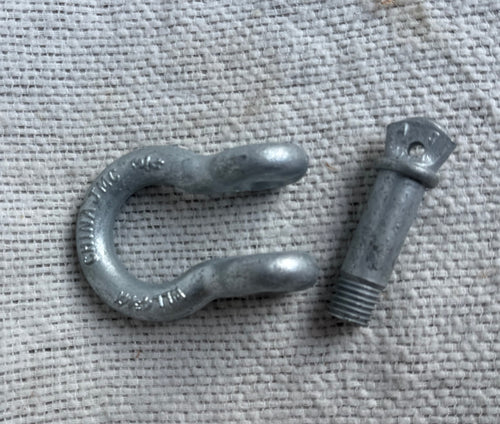 3/4" Galvanized Rigging Clevis w/ Removable Pin
