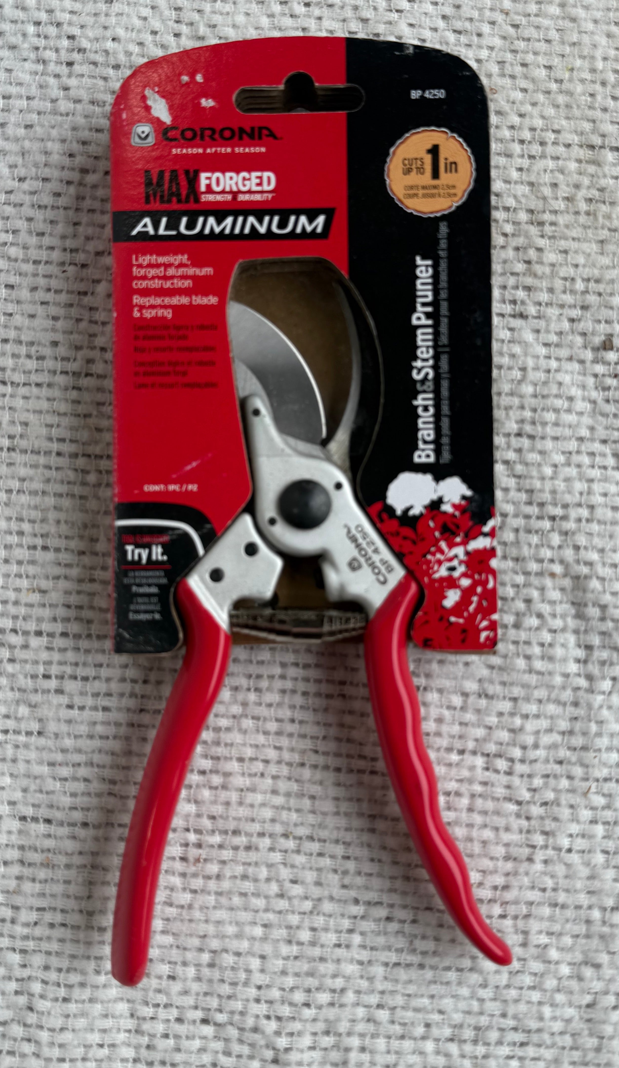 Aluminum Bypass Pruner, 1 in. Cut Capacity