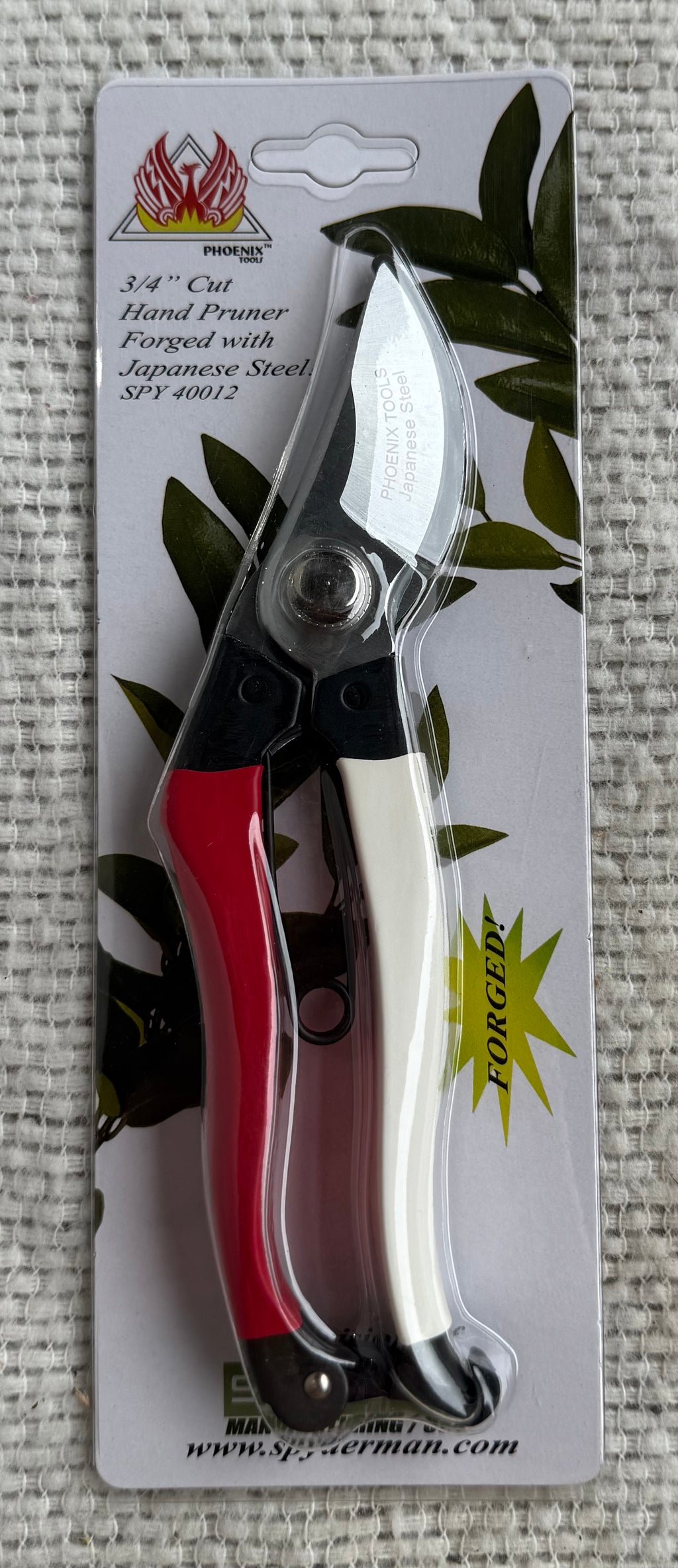 Red & White 3/4" Hand Pruner