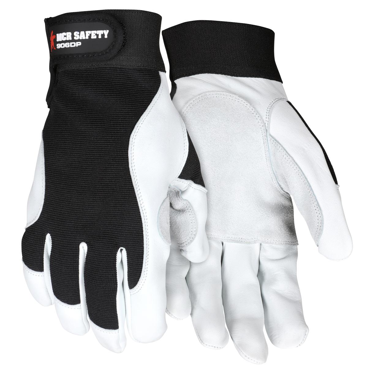 MCR Safety 906DP Mechanics Grain Goatskin Gloves